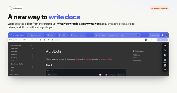 A new way to write docs